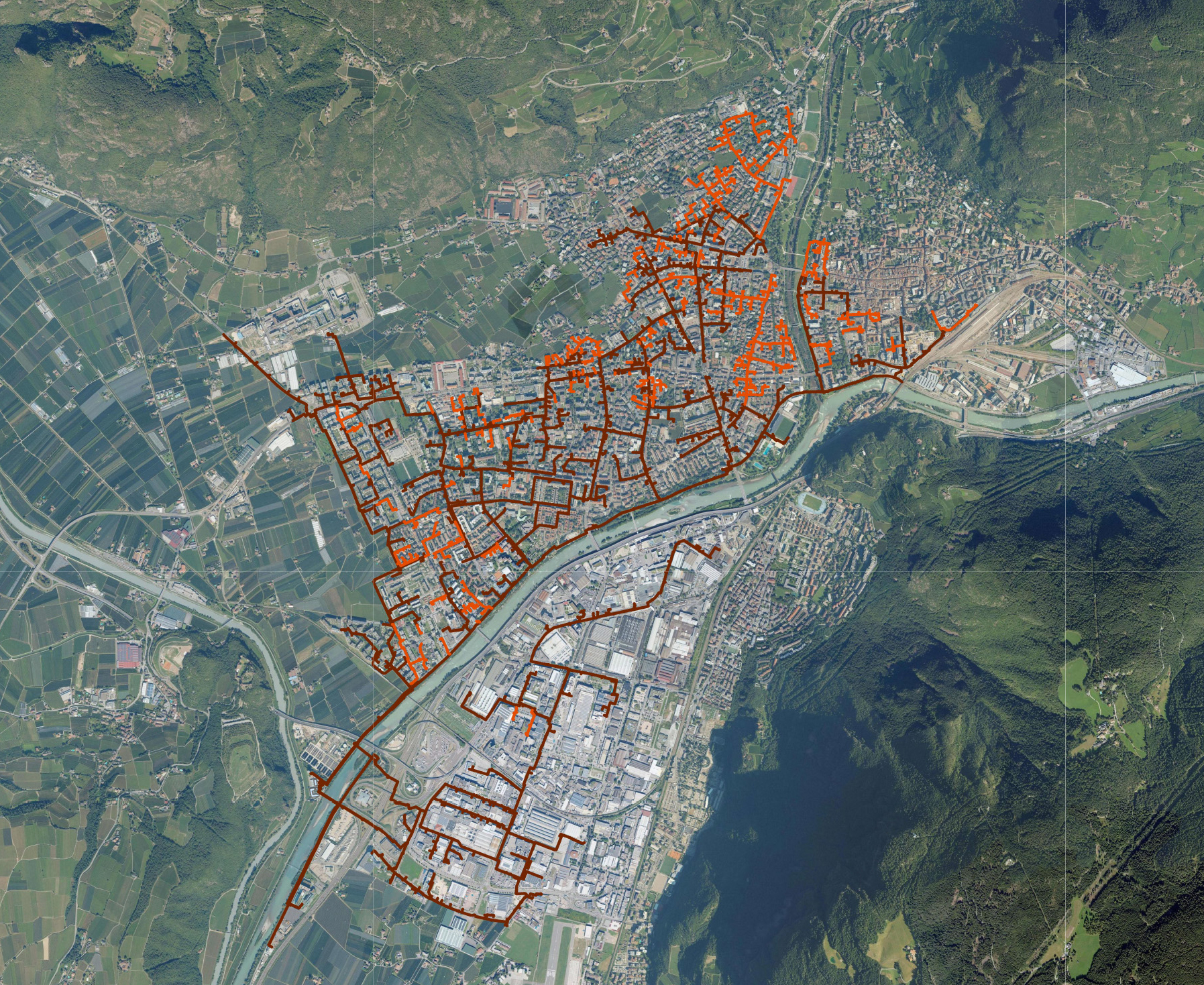 Mappa teleriscaldamento Bolzano 2026